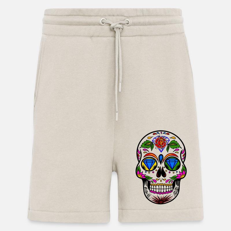 Le crâne de David - Short bio décontracté fabriqué en UE - WARM CLAY