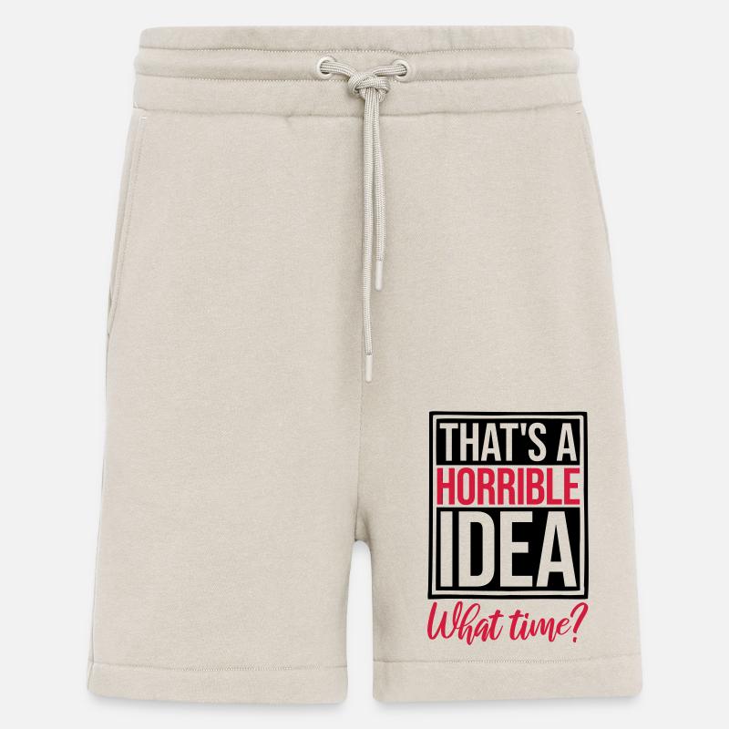 C’est une idée horrible - Short bio décontracté fabriqué en UE - WARM CLAY