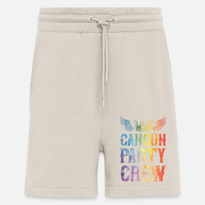Cancun Party Crew Saying - Shorts - made by SPREAD - WARM CLAY