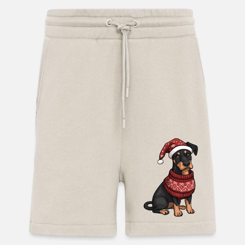 Dobermann Hund Weihnachten Comic - Shorts - made by SPREAD - WARM CLAY