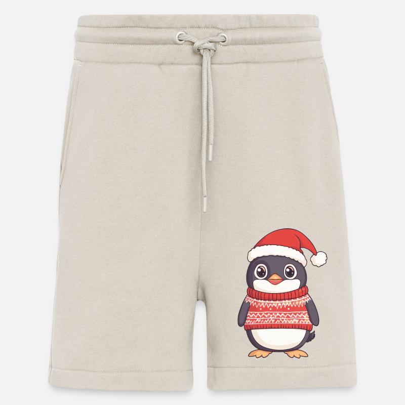 Pinguin Weihnachten Comic - Shorts - made by SPREAD - WARM CLAY