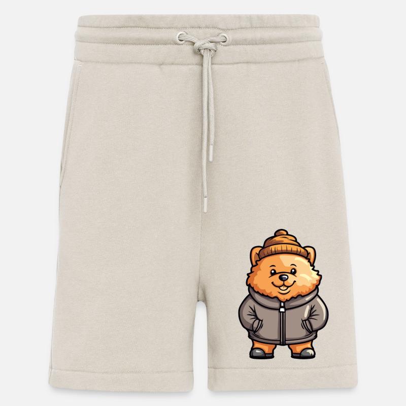 Chow Chow Chien Hiver - Short bio décontracté fabriqué en UE - WARM CLAY