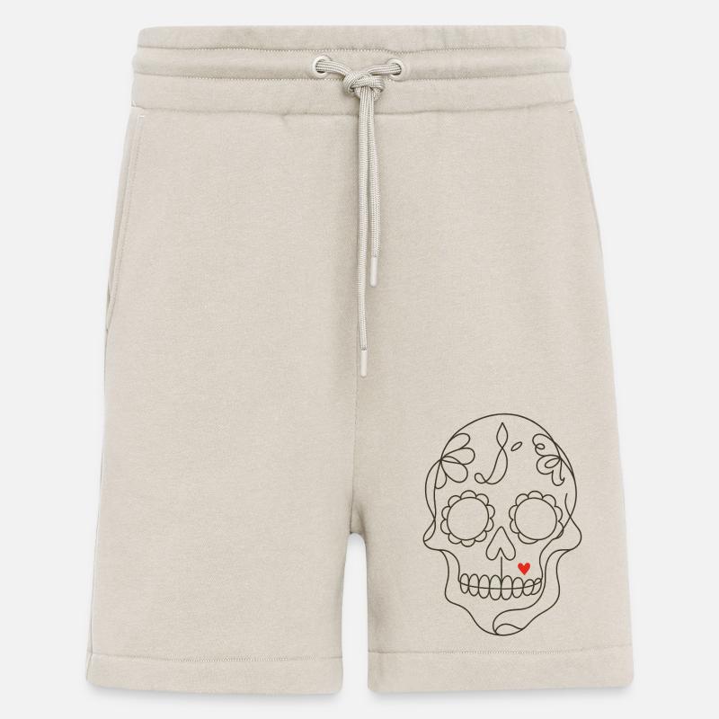 Sugar Skull - Shorts - made by SPREAD - WARM CLAY