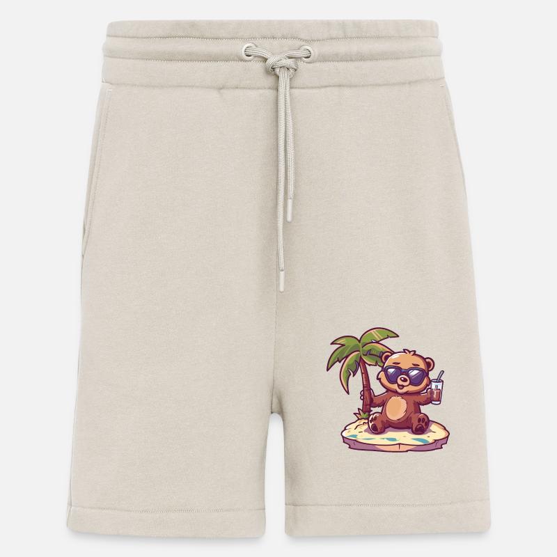 Bär Sommer Strand Comic - Shorts - made by SPREAD - WARM CLAY