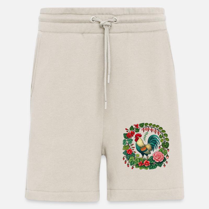 Amoureux du coq - Short bio décontracté fabriqué en UE - WARM CLAY