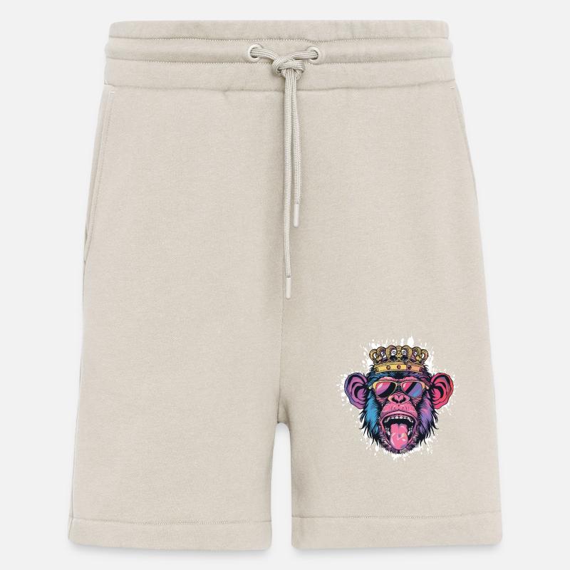 Affe Comic Lustig Party - Shorts - made by SPREAD - WARM CLAY