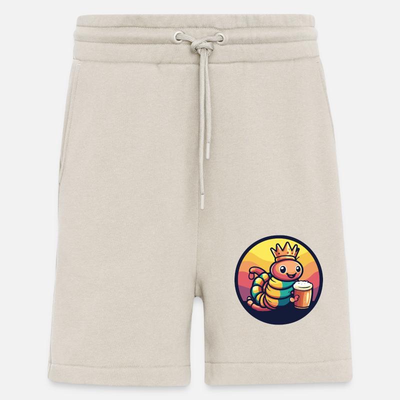 Wurm Bier Comic - Shorts - made by SPREAD - WARM CLAY