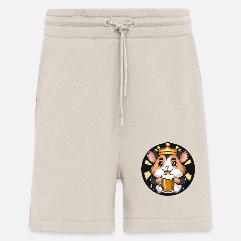 Hamster Bier Comic - Shorts - made by SPREAD - WARM CLAY