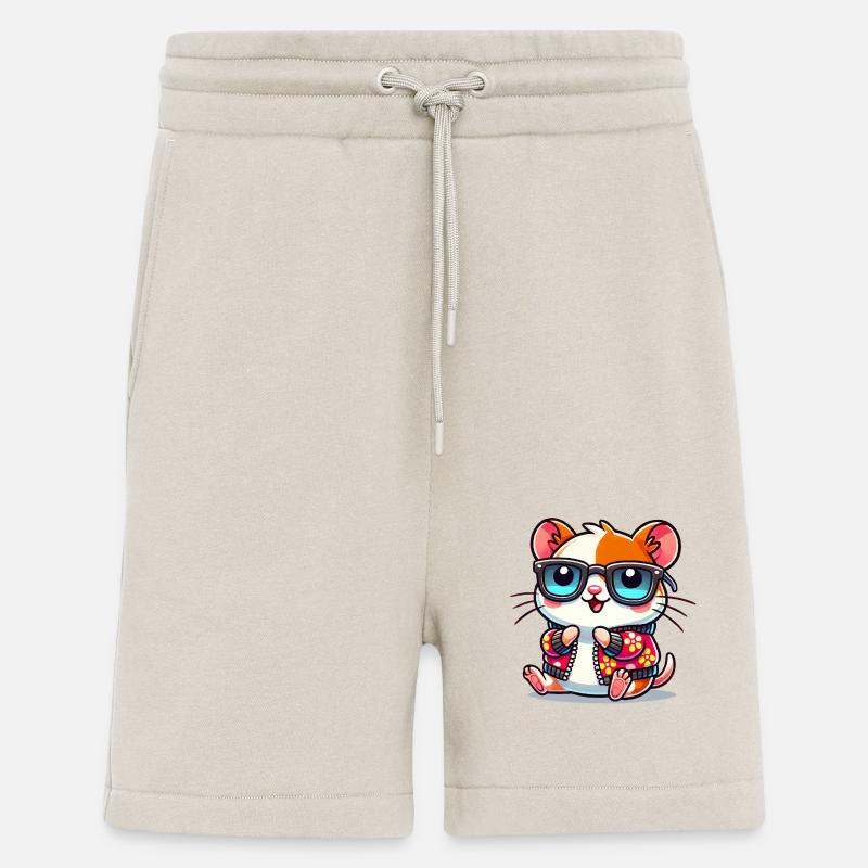 hamster comic cool - Shorts - made by SPREAD - WARM CLAY