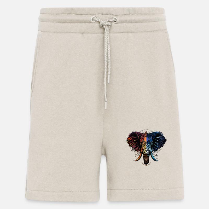 Éléphant Feu Eau - Short bio décontracté fabriqué en UE - WARM CLAY