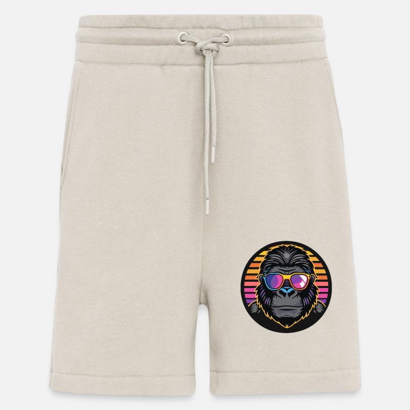 Gorilla Comic Cool - Shorts - made by SPREAD - WARM CLAY