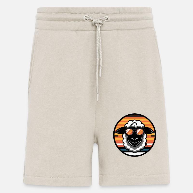 Sheep Comic Cool - Shorts - made by SPREAD - WARM CLAY