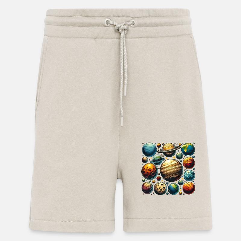 Planeten Design - Shorts - made by SPREAD - WARM CLAY