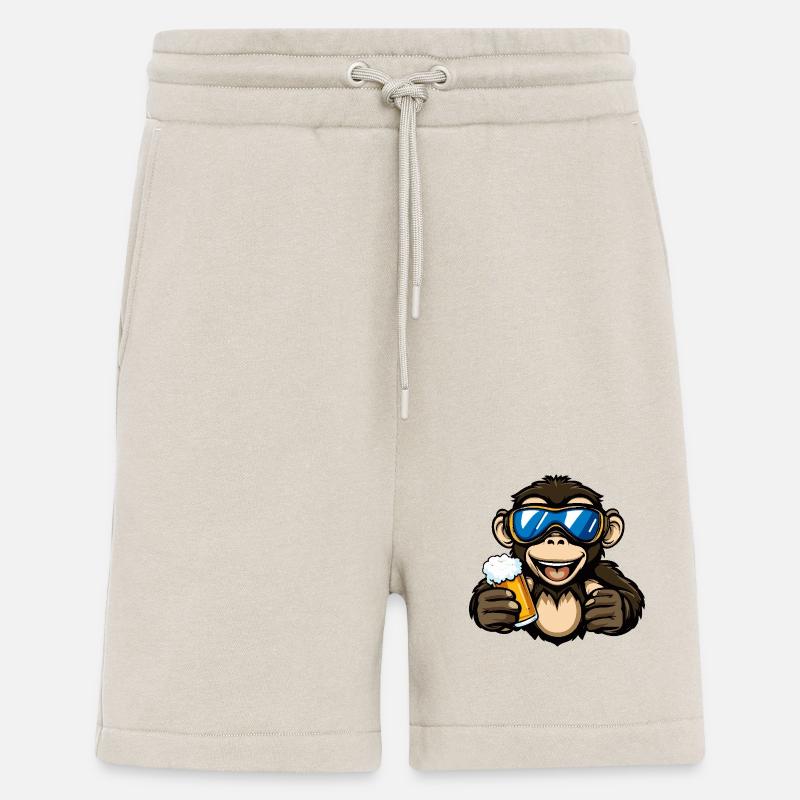 Monkey après-ski beer - Shorts - made by SPREAD - WARM CLAY
