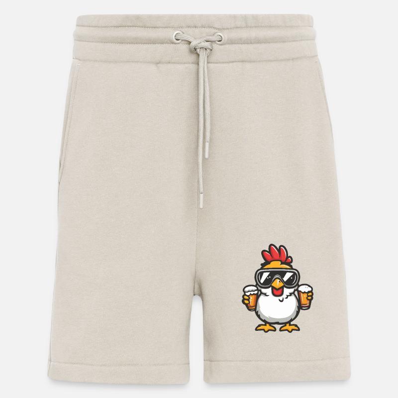 Huhn Apres Ski Bier - Shorts - made by SPREAD - WARM CLAY