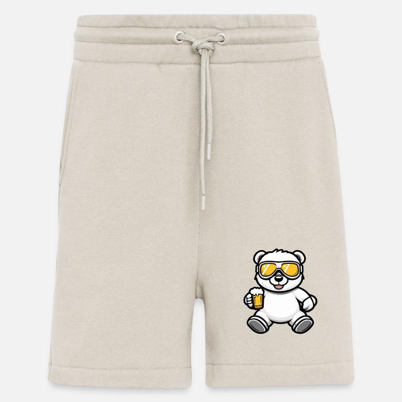 Bear Après Ski Beer Comic - Shorts - made by SPREAD - WARM CLAY