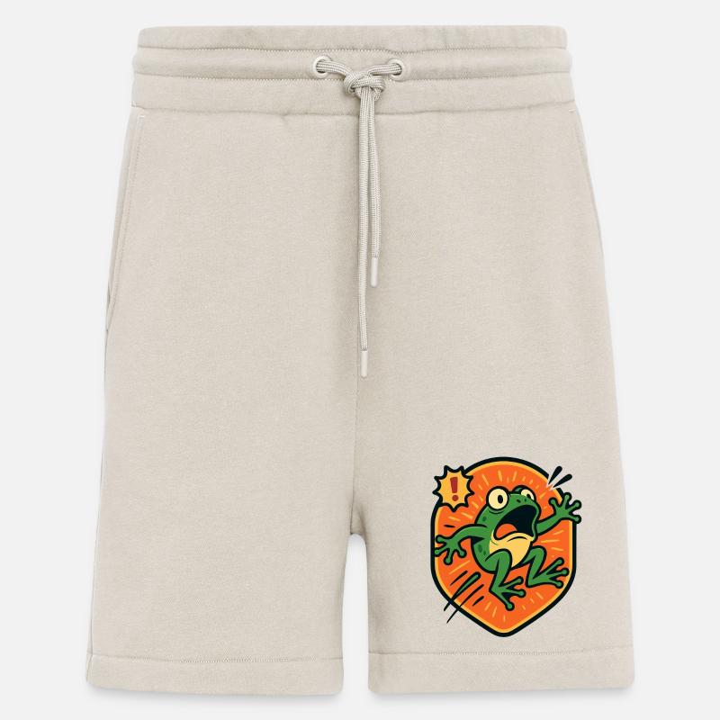 Panikfrosch-Abzeichen - Shorts - made by SPREAD - WARM CLAY