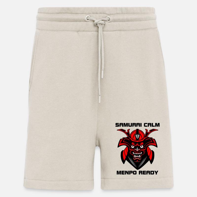Calm as a Samurai – Menpo Ready - Shorts - made by SPREAD - WARM CLAY