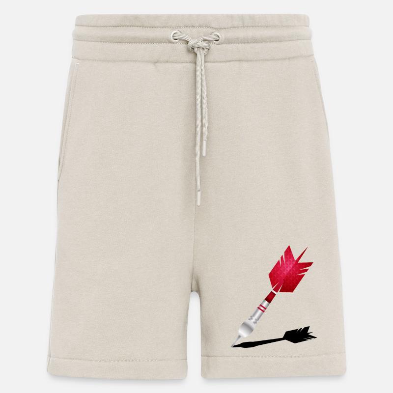 Roter Dartpfeil mit Schatten - Shorts - made by SPREAD - WARM CLAY