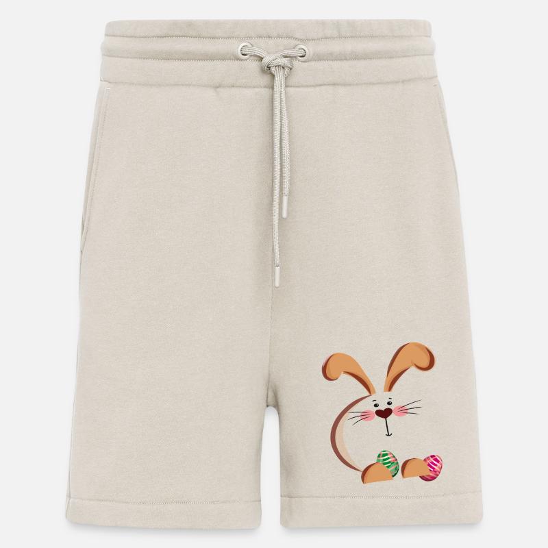 Osterhase und bunte Eier - Shorts - made by SPREAD - WARM CLAY