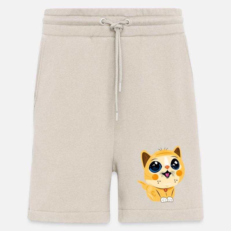 Lächelnde Kawaii-Katze - Shorts - made by SPREAD - WARM CLAY