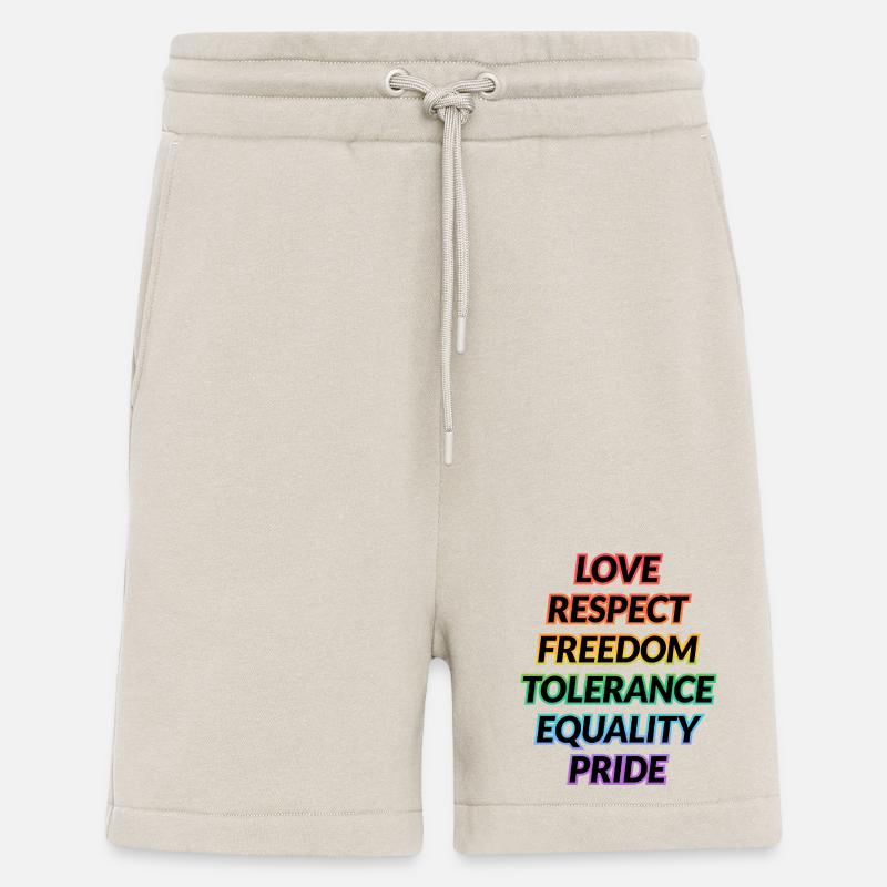 Pride Rainbow Values Tee - Shorts - made by SPREAD - WARM CLAY