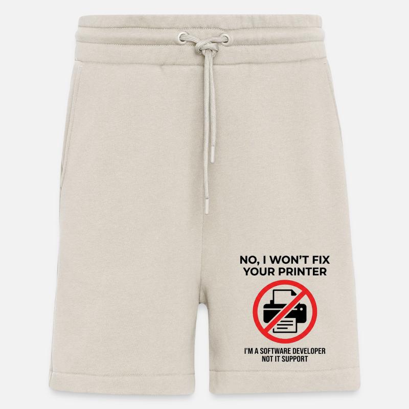 Programmierer: kein IT-Support - Shorts - made by SPREAD - WARM CLAY