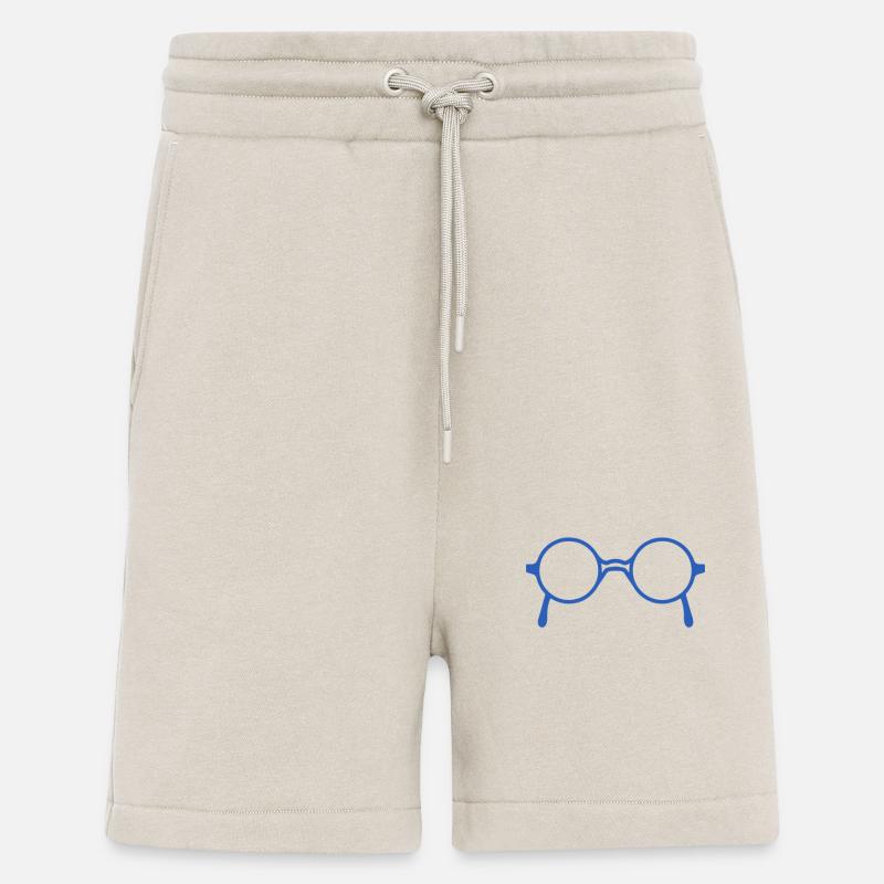 Blue glasses - Shorts - made by SPREAD - WARM CLAY