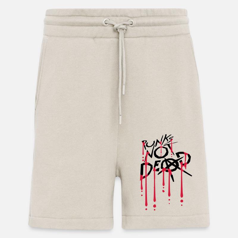 punks not dead Zitat - Shorts - made by SPREAD - WARM CLAY
