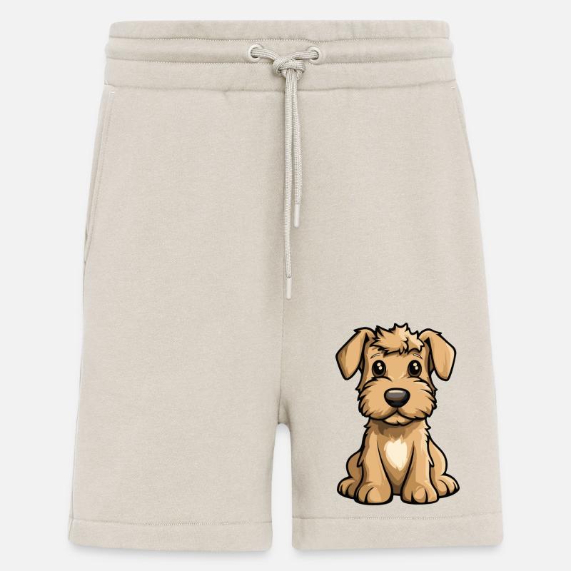 Airedale Terrier Hund Comic Baby - Shorts - made by SPREAD - WARM CLAY