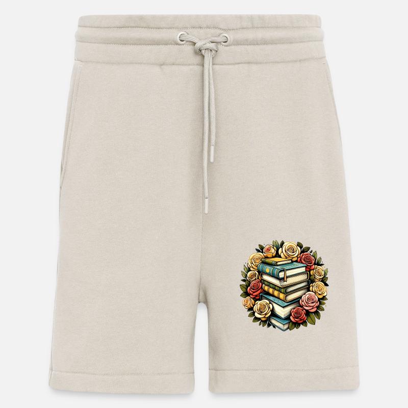 Bücherwurm Rosen - Shorts - made by SPREAD - WARM CLAY