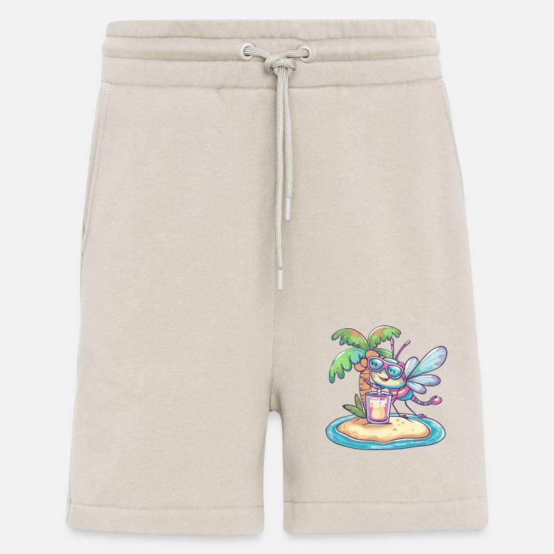 Libelle Sommer Strand Comic - Shorts - made by SPREAD - WARM CLAY