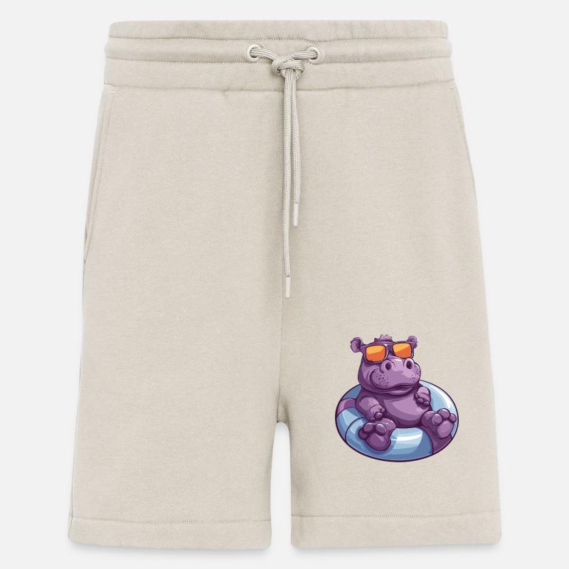 Nilpferd Sommer Comic - Shorts - made by SPREAD - WARM CLAY