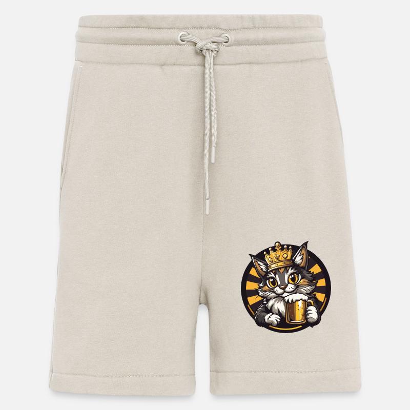 Katze Bier Comic - Shorts - made by SPREAD - WARM CLAY