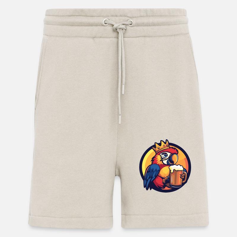 Papagai Beer Comic - Shorts - made by SPREAD - WARM CLAY