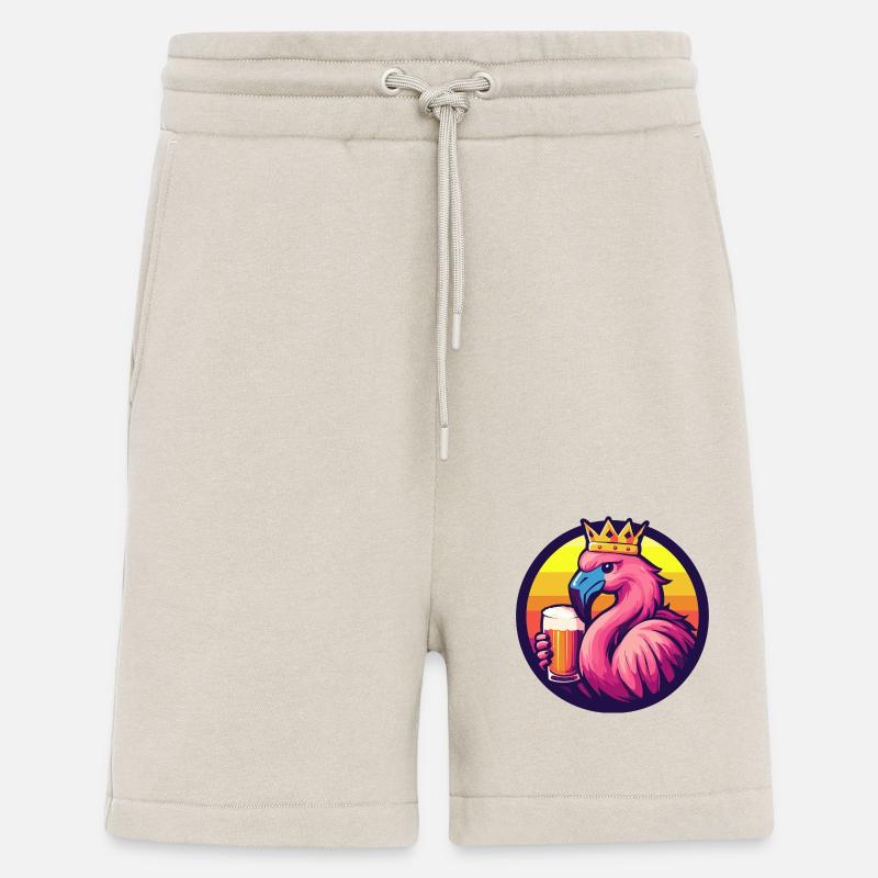 Flamingo Bier Comic - Shorts - made by SPREAD - WARM CLAY