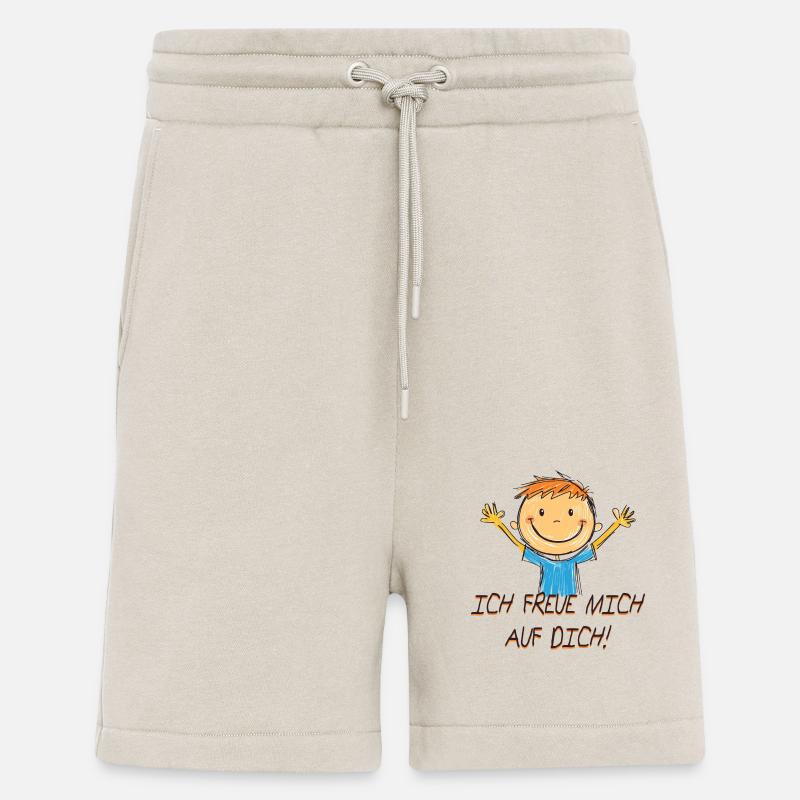 J’ai hâte de vous voir - Short bio décontracté fabriqué en UE - WARM CLAY