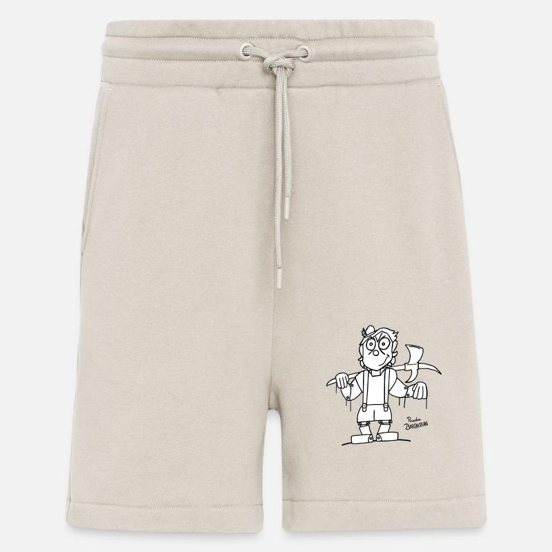 Marionnette en barbare (blanc) - Short bio décontracté fabriqué en UE - WARM CLAY