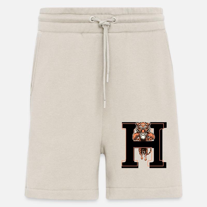Buchstabe h Tiger - Geschenkidee - Shorts - made by SPREAD - WARM CLAY