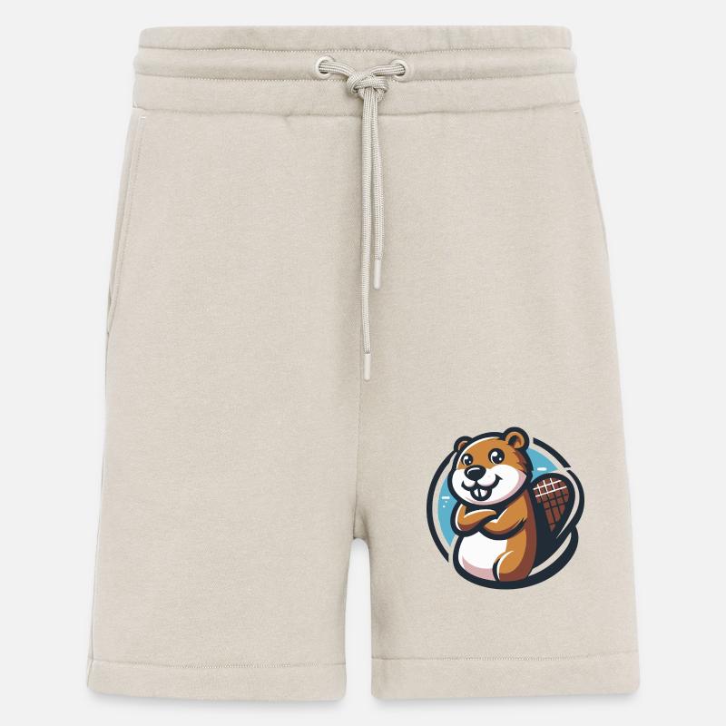 Biber baut dort - Shorts - made by SPREAD - WARM CLAY