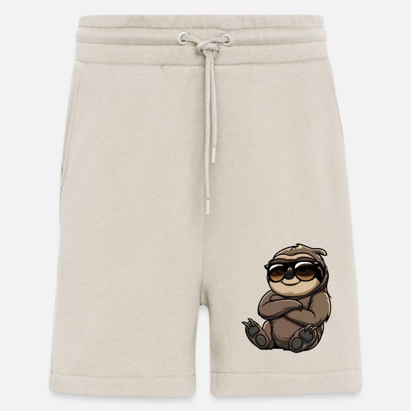 Faultier Cool Comic - Shorts - made by SPREAD - WARM CLAY