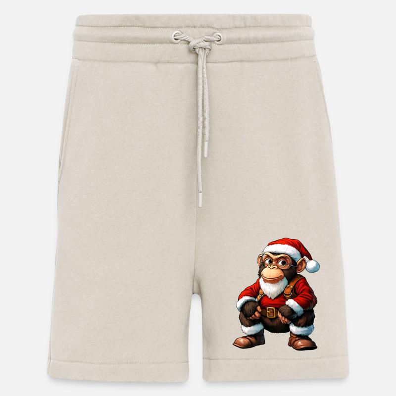 Äffchen Weihnachten / Weihnachtsmann Äffchen - Shorts - made by SPREAD - WARM CLAY