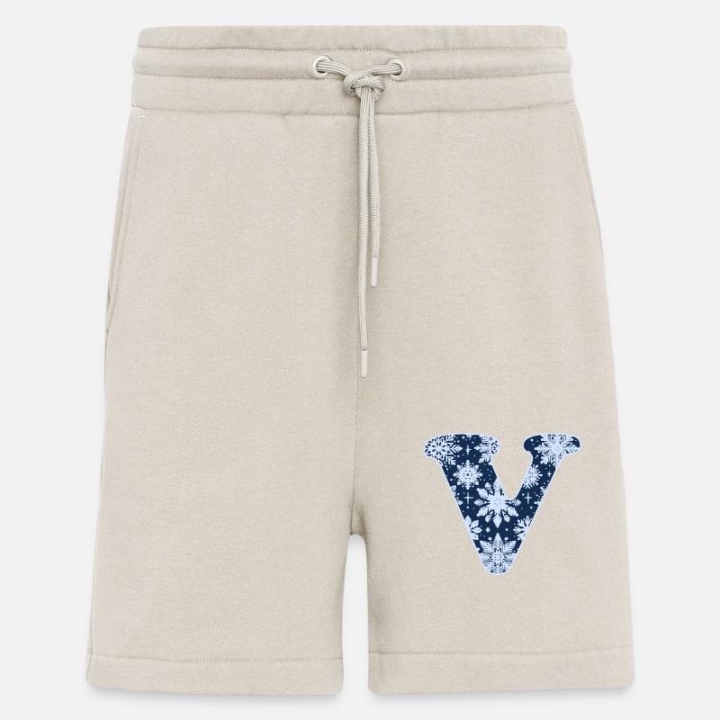 Buchstabe V Schneeflocken - Shorts - made by SPREAD - WARM CLAY