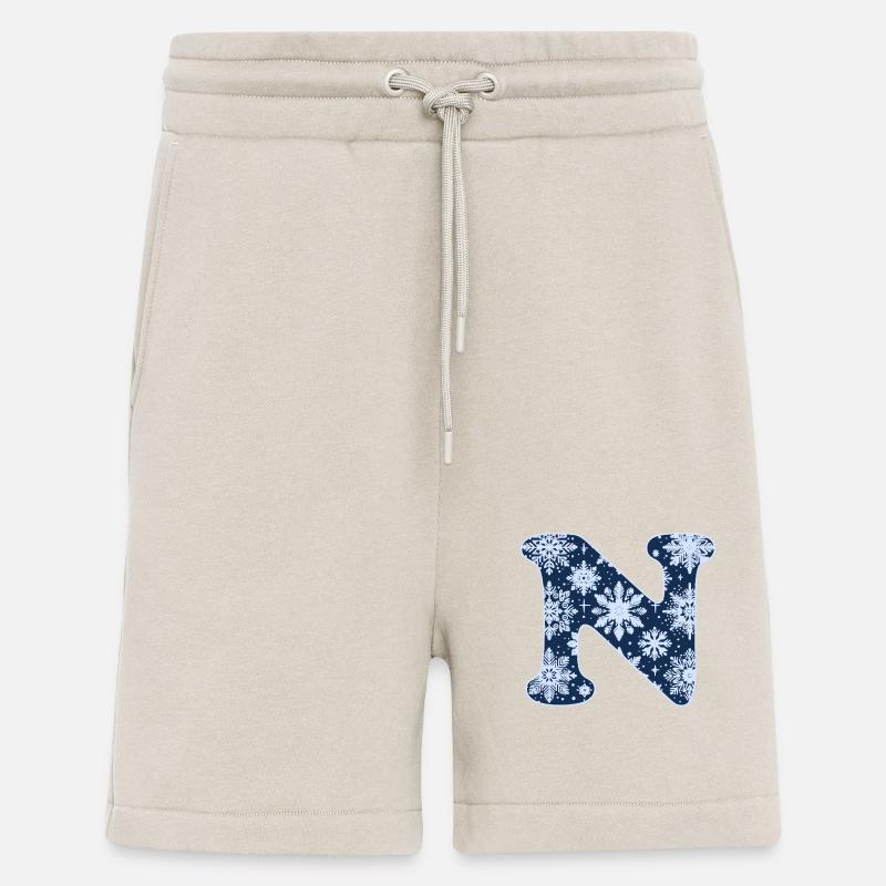 Buchstabe N Schneeflocken - Shorts - made by SPREAD - WARM CLAY