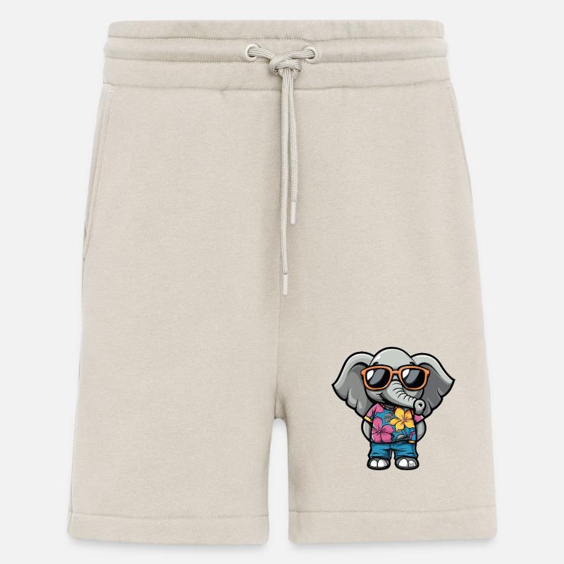 Elefant Comic Urlaub - Shorts - made by SPREAD - WARM CLAY