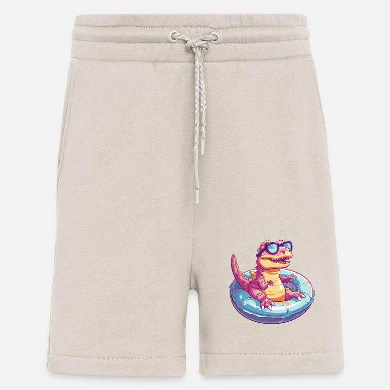 Dinosaur T-Rex Comic Cool - Shorts - made by SPREAD - WARM CLAY