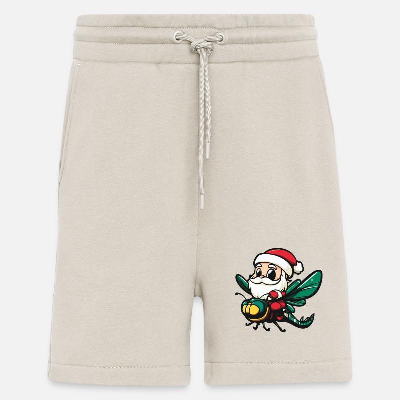 Libellule Père Noël - Short bio décontracté fabriqué en UE - WARM CLAY