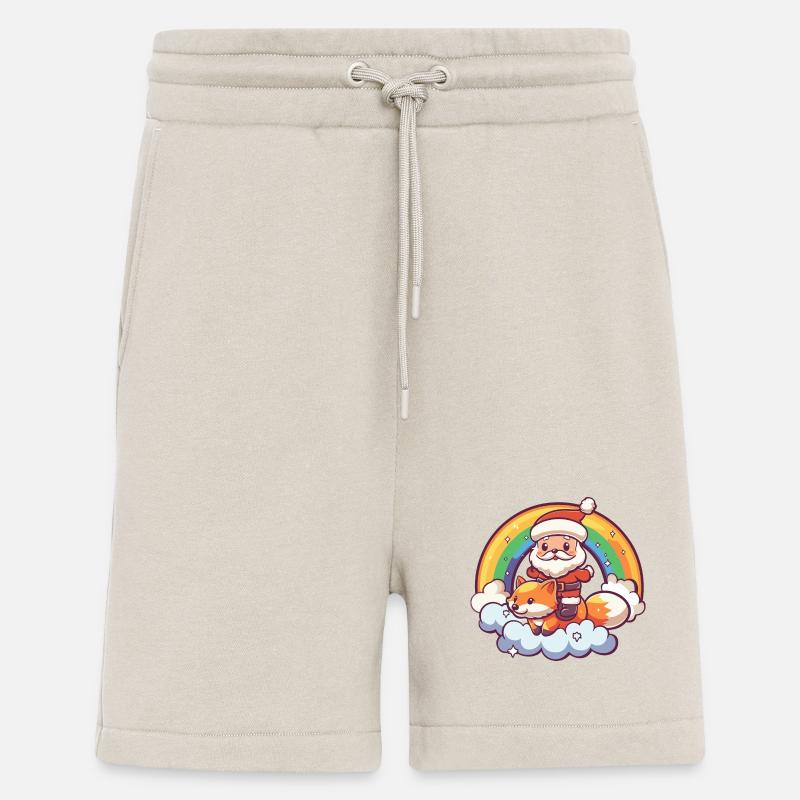 Fuchs Weihnachtsmann Regenbogen - Shorts - made by SPREAD - WARM CLAY