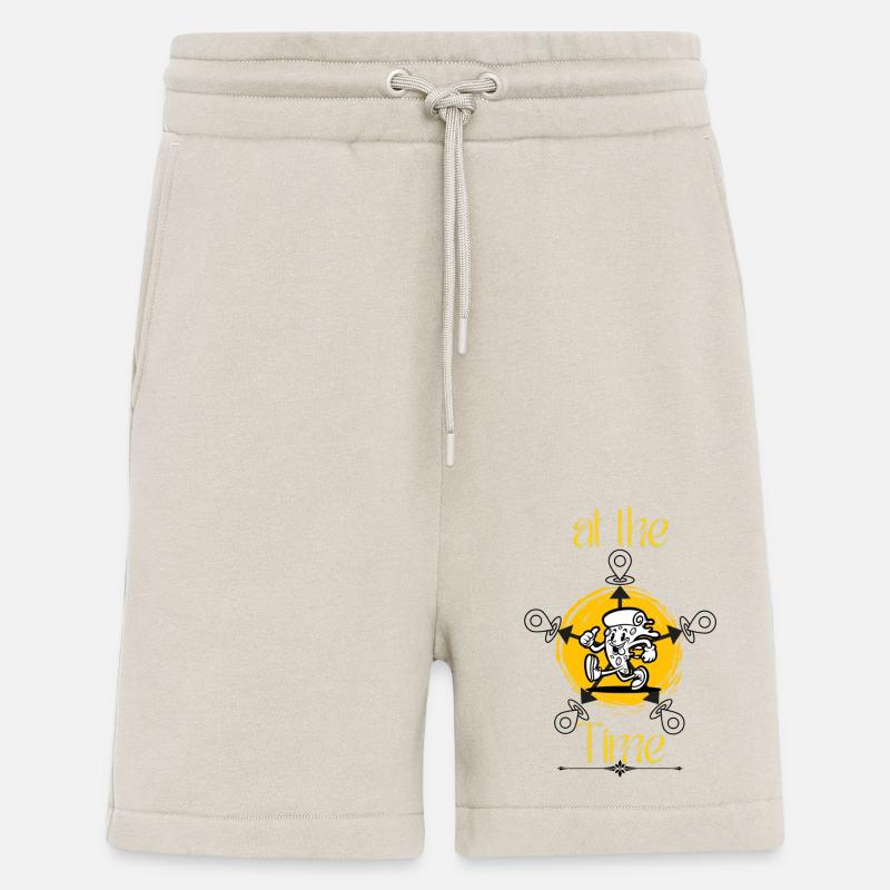 Tranches de pizza - Short bio décontracté fabriqué en UE - WARM CLAY