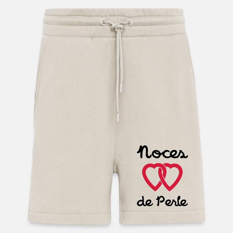 Noces de Perle - Short bio décontracté fabriqué en UE - WARM CLAY